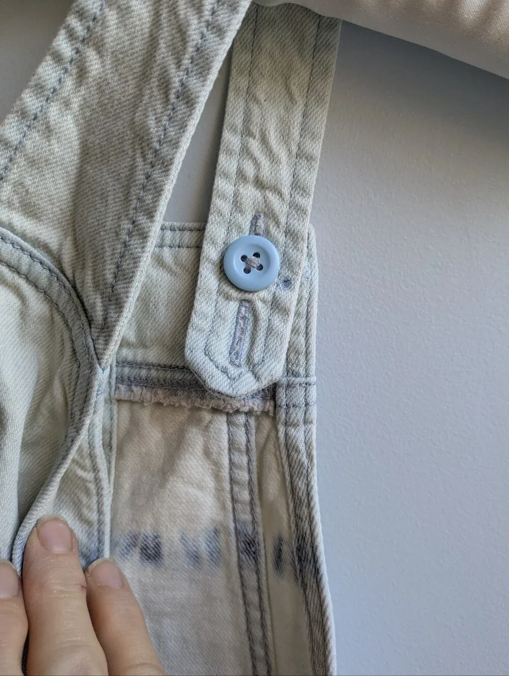 NWOT...GAP Denim Skirtall Dress with Blue Tie-Dye Accents Girls Size 8